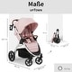 preview thumbnail 2 of 6, hauck Uptown Deluxe Folding Stroller with Cup Holder and Canopy, Melange Rose - 26.4