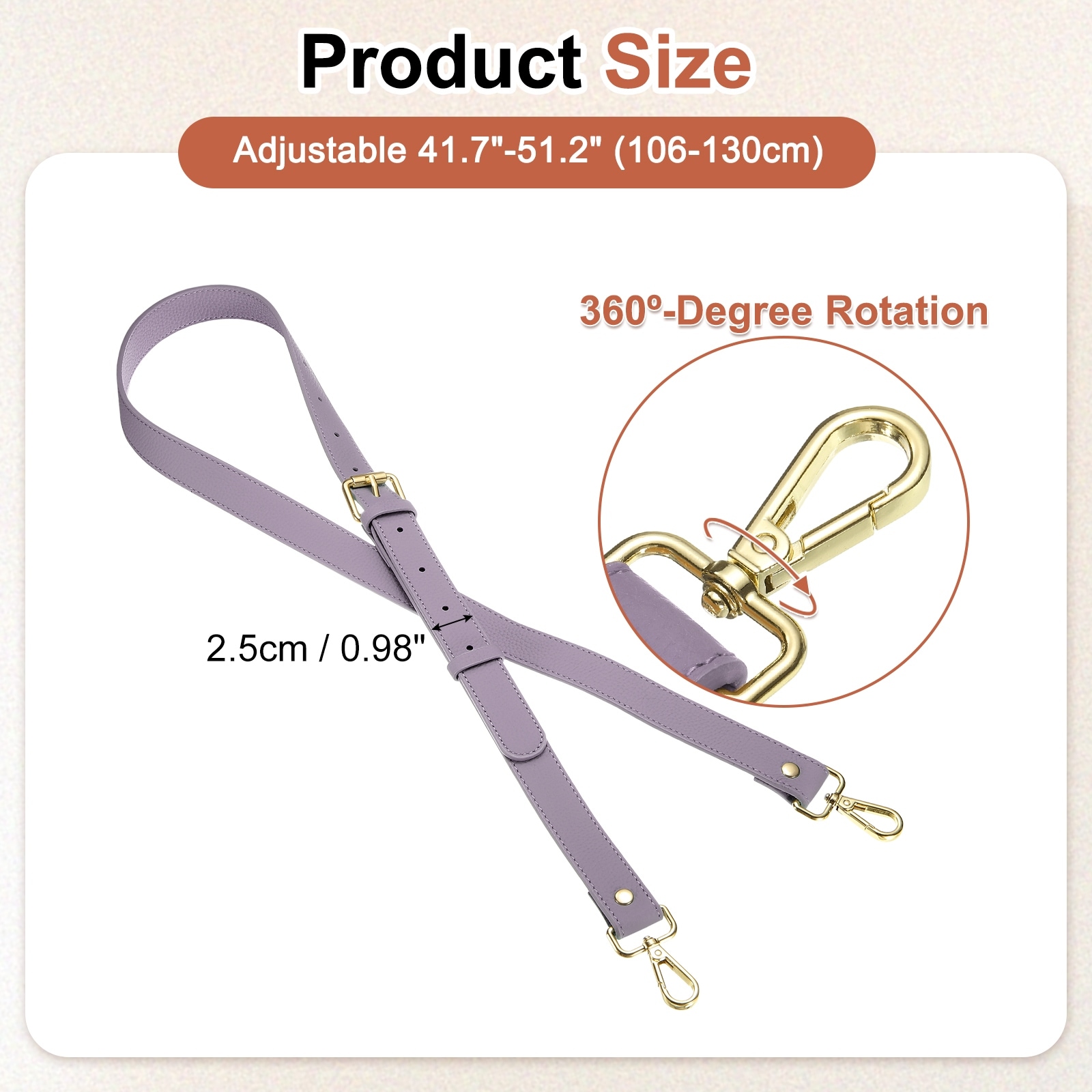 Purse Strap, Adjustable Crossbody Replacement Straps for Women Handbags Shoulder Bag