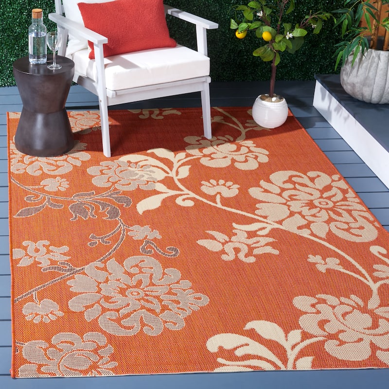 SAFAVIEH Courtyard Vernelle Arvyda Outdoor Waterproof Patio Backyard Rug