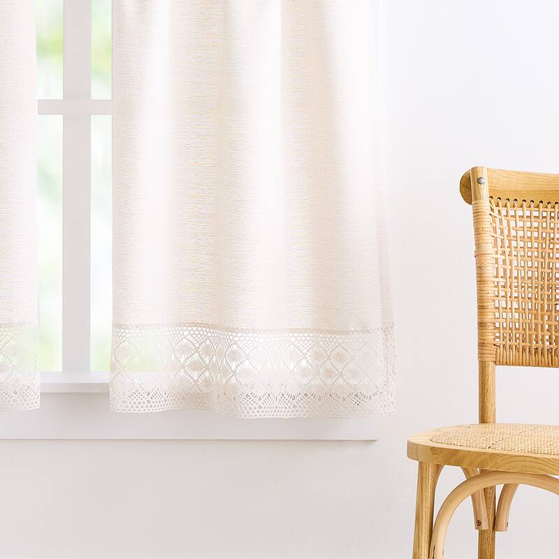 Peri Home Bahia 3-piece Valance and Tiers Set