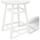 preview thumbnail 82 of 111, Laguna Hdpe All Weather Outdoor Patio 35" Round Counter Table White
