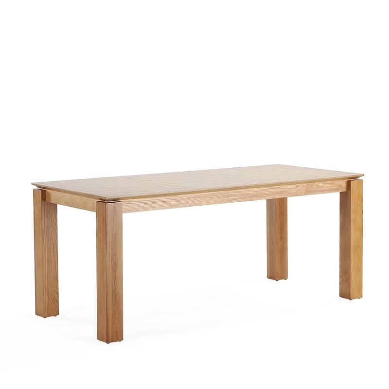 Manhattan Comfort Rockaway Hamlet Modern 70.86 Solid Wood Dining Set