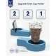 preview thumbnail 14 of 52, WINSOON Set of 2 HIPS Folding Adirondack Chair with Adjustable Backrest and Retractable Ottoman
