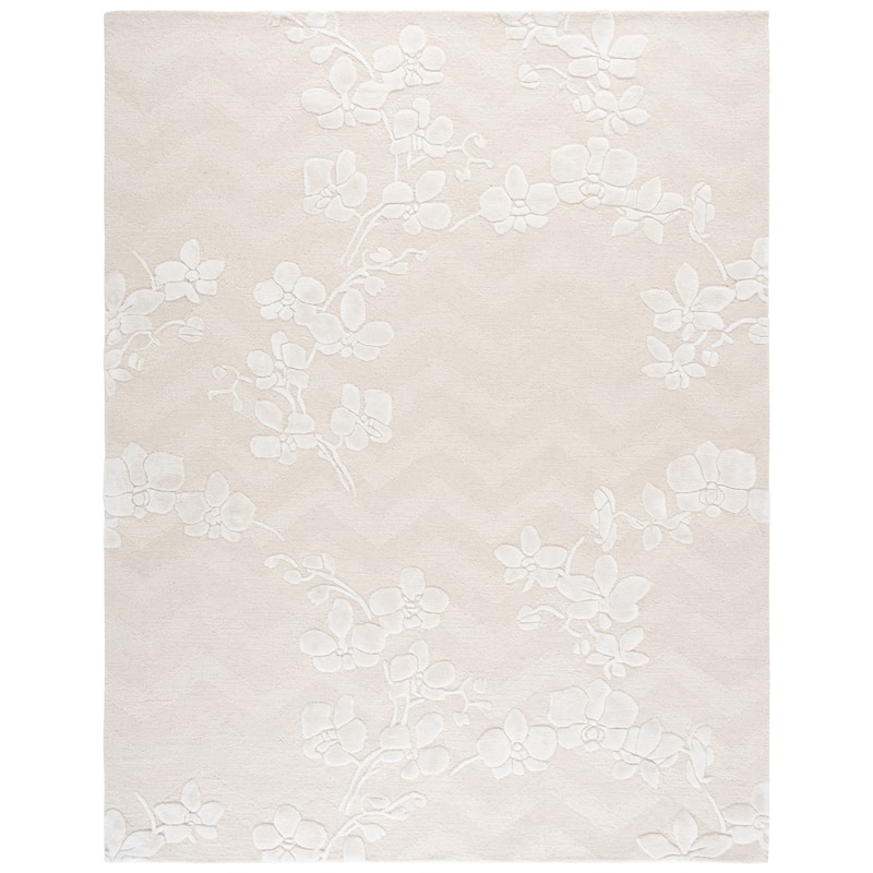 SAFAVIEH Handmade Glamour Barbe Wool Rug - 8' x 10' - Ivory