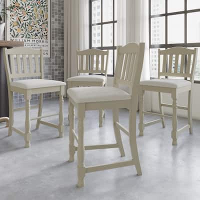 CraftPorch Classy Counter Height Dining Chairs (Set of 4)