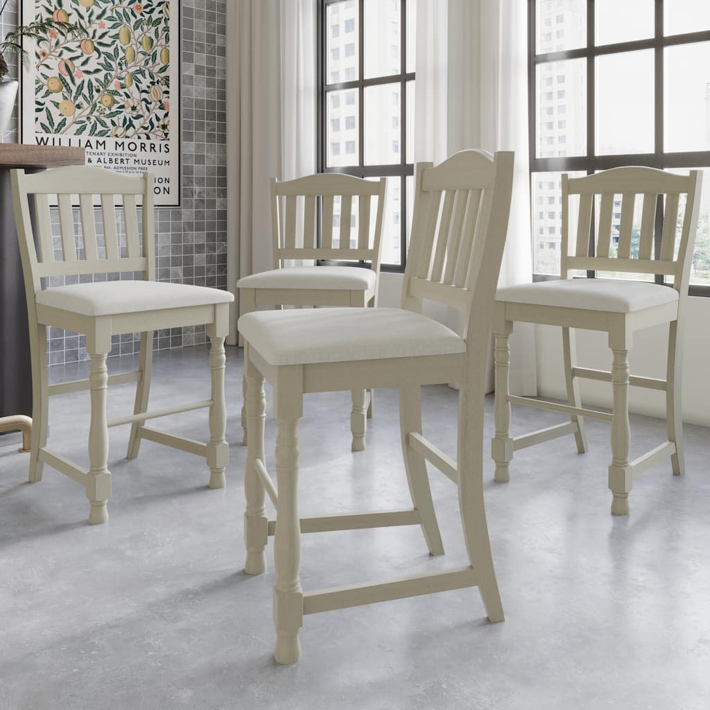 CraftPorch Classy Counter Height Dining Chairs (Set of 4)