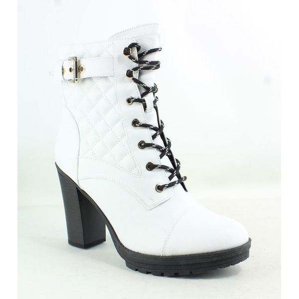 GUESS Womens Gift 2 White Fashion Boots 