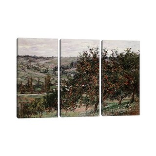 iCanvasART Apple Trees Near Vetheuil Print 26 x 18 
