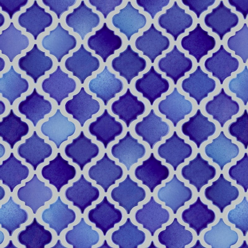 Merola Tile Hudson Tangier Niagara 12-3/8" x 12-3/8" Porcelain Mosaic Floor and Wall Tile