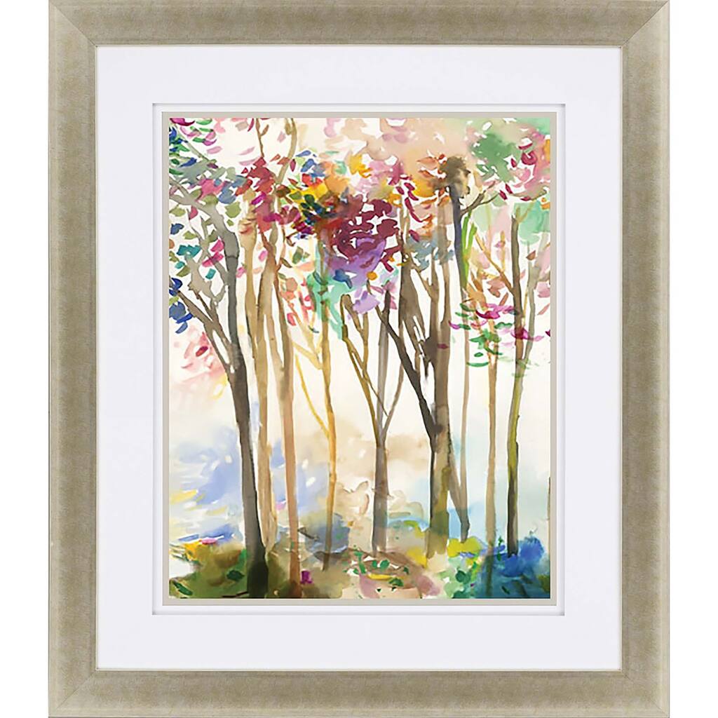 Sunny Path III Framed Art Giclee Under Glass - Multi-Color