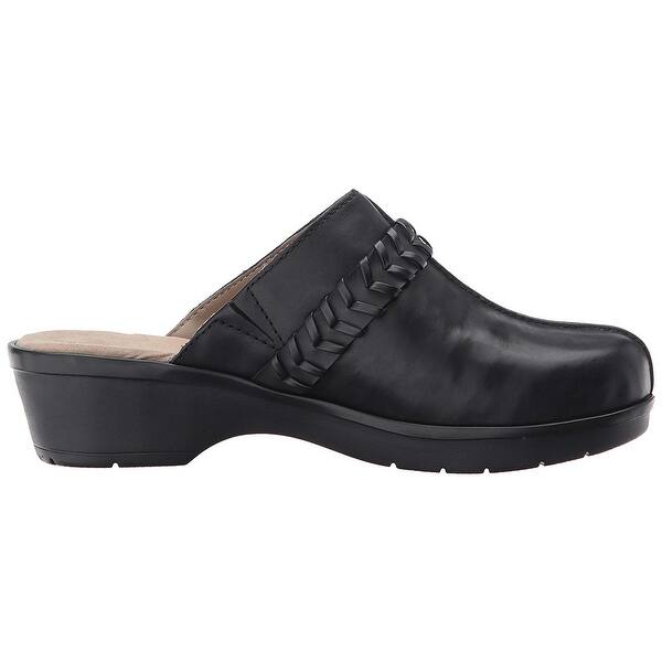 Shop Easy Spirit Womens Pierson Leather Closed Toe Mules