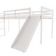 preview thumbnail 17 of 16, L-Shaped Solid Pine Twin Size Loft Bed with Ladder & Slide for 2 Kids