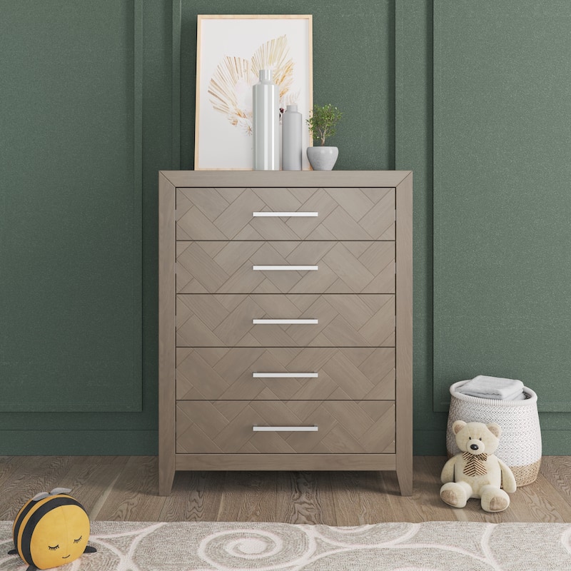 Child Craft Kieran 5-Drawer Chest - Crescent Gray