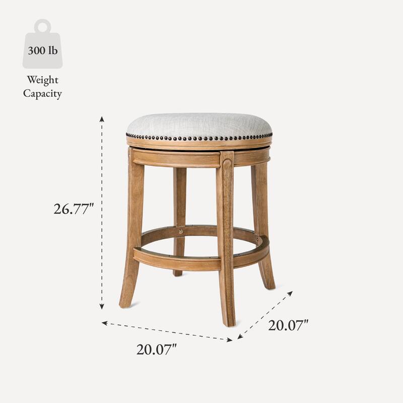 Maven Lane 26" Alexander Backless Counter Height Kitchen Stool