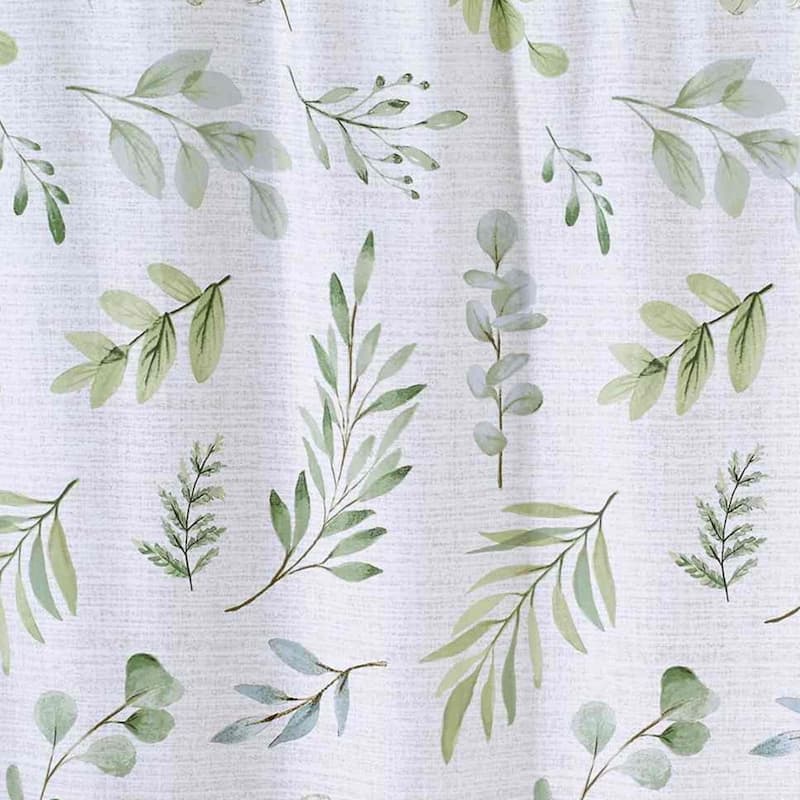 Avanti Linens Ombre Leaves Shower Curtain