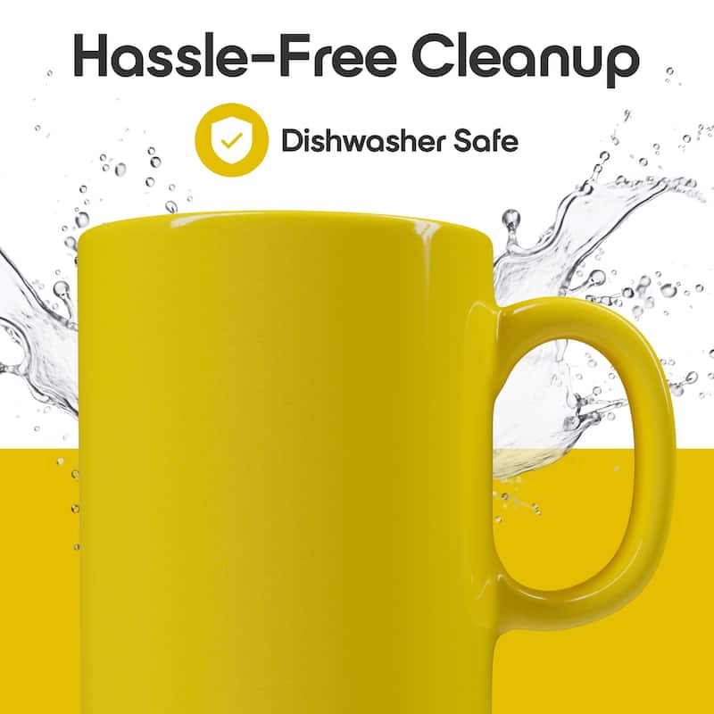 Omniware Teaz Cafe 11 oz Classic Mug - 3" D x 3.75" H