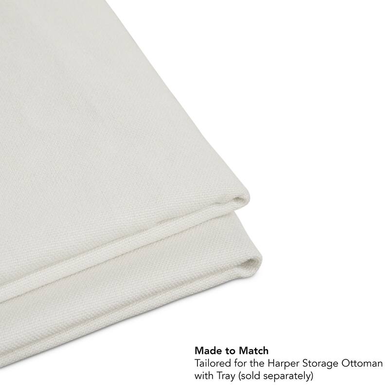 Bush Home Harper Slipcover for Bush Home Harper Ottoman with Tray - 29.13" W x 23.23" D x 18.9" H