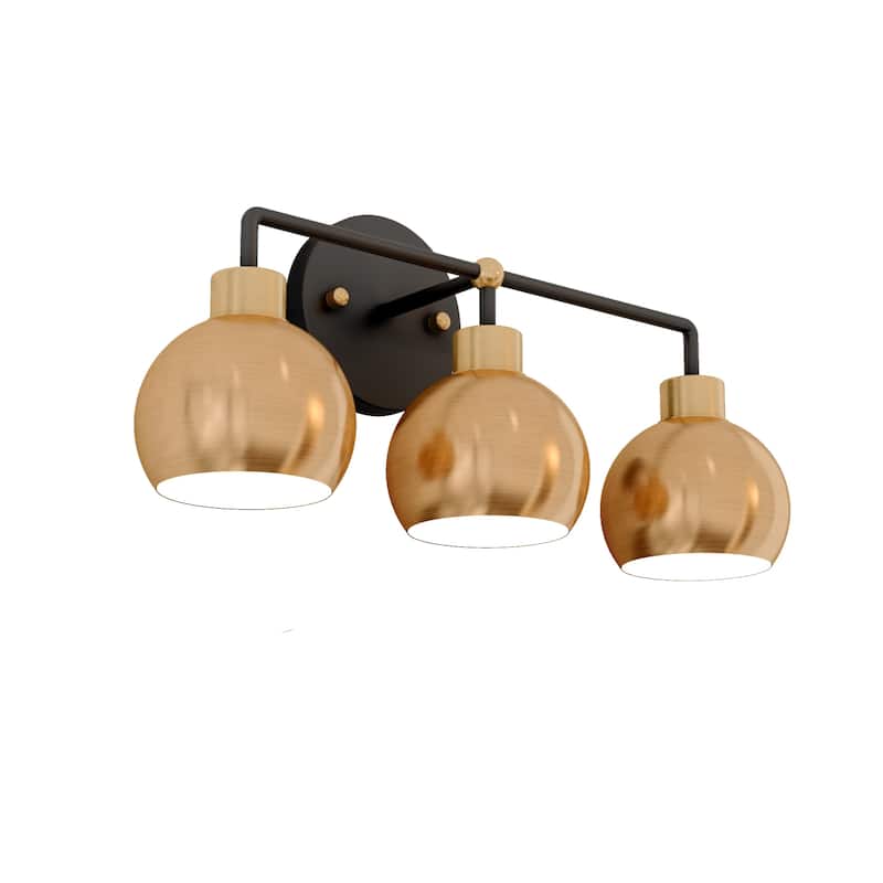 OROMA HOME Hannes 3-Light Dome Bathroom Vanity Light - N/A