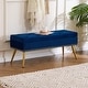preview thumbnail 22 of 92, Velvet Storage Ottoman Bench with gold legs and Nailhead Trim for Bedroom/End of Bed/Entryway/Window
