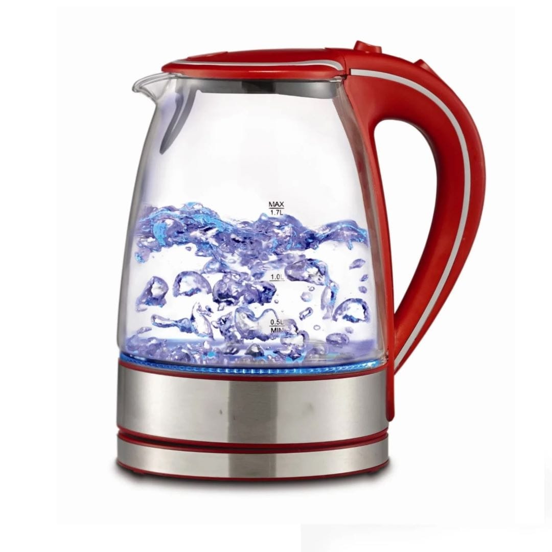 Brentwood appliances tempered glass electric tea kettle with infuser top