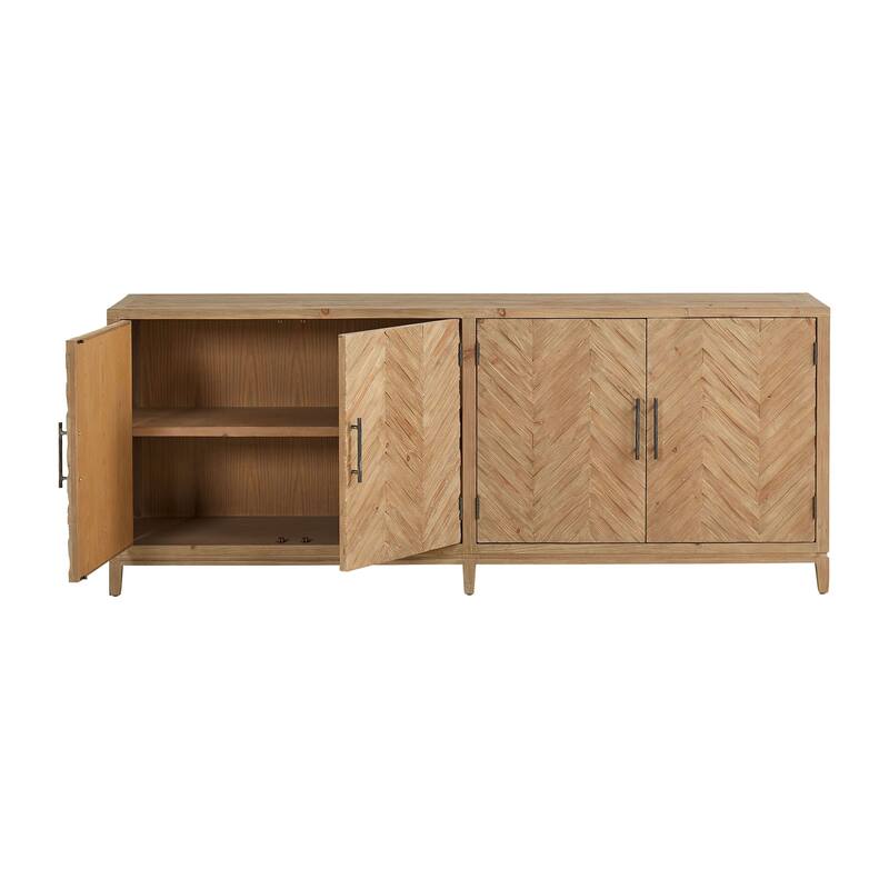 Bronx 84-inch 4-Door Sideboard Buffet Cabinet