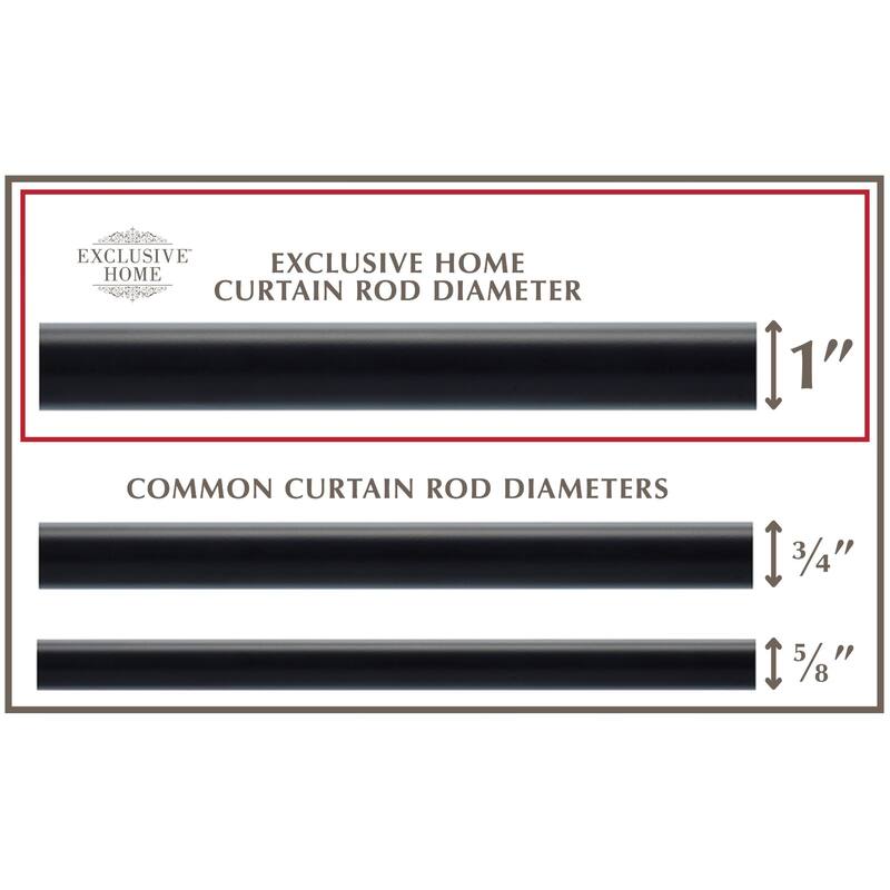 Porch & Den Freret 1-inch Curtain Rod and Finial Set