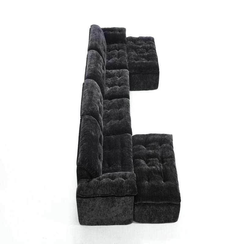 Modular Convertible Cushioned Sleeper Sofa Set