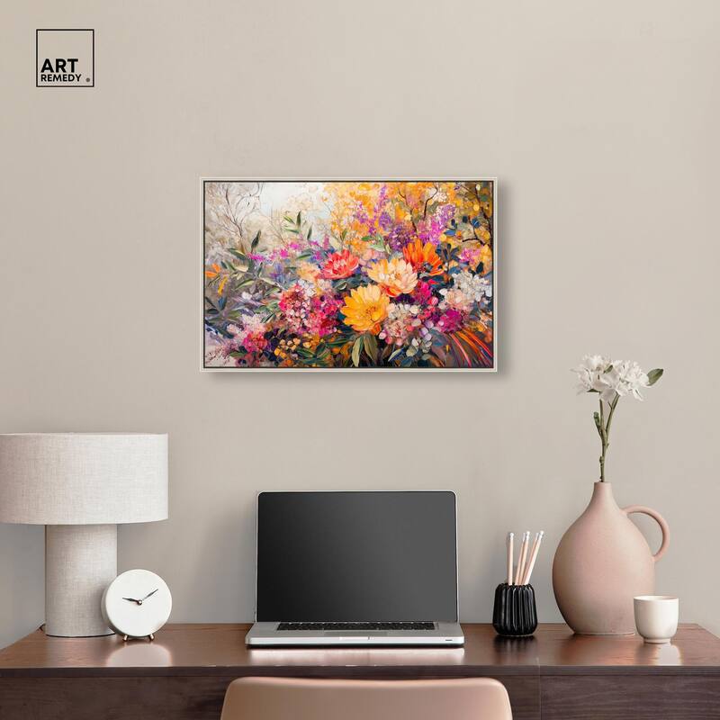Amber Auras Canvas by Art Remedy