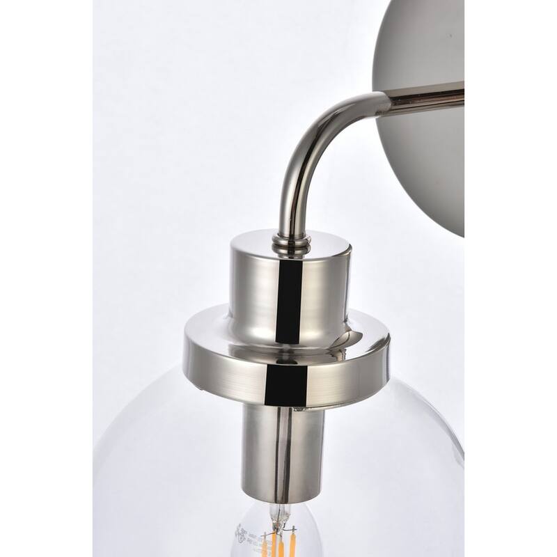 Hudson Clear Glass 1-light Bath Sconce