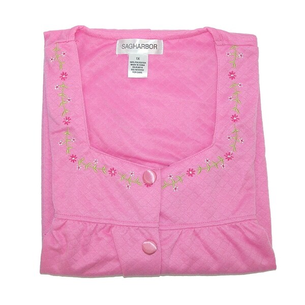 women's button front dressing gown