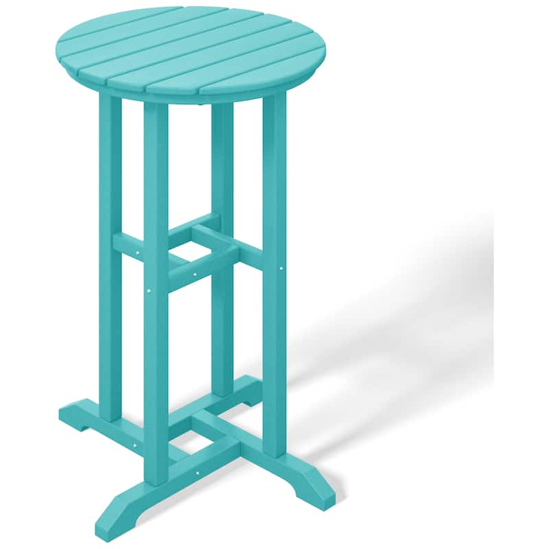 Laguna Hdpe All Weather Outdoor Patio 24" Round Counter Bistro Table