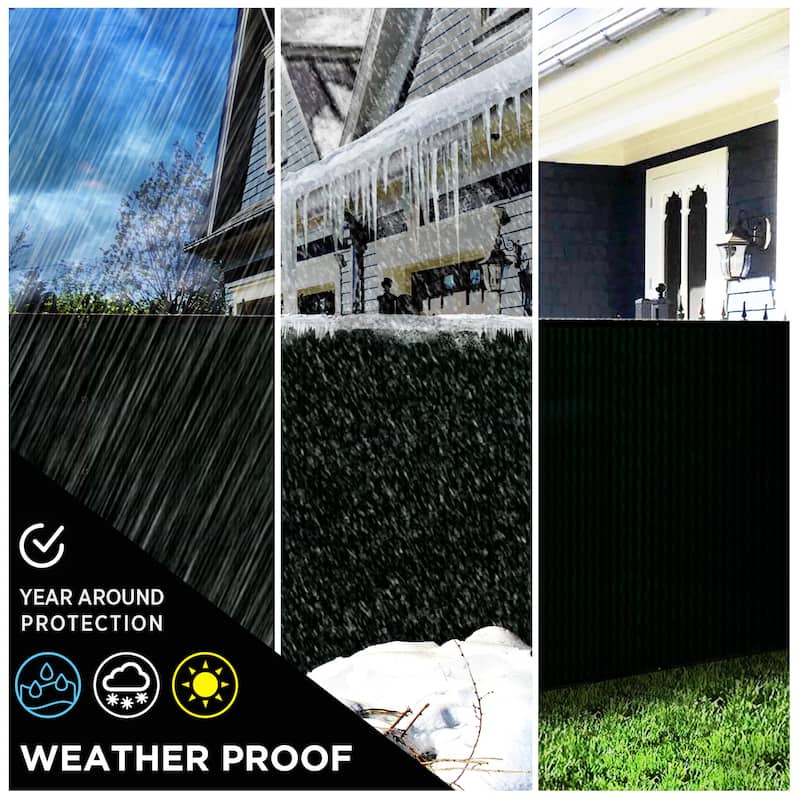 Boen Privacy Netting Black 6' x 100', w/ Reinforced Grommets