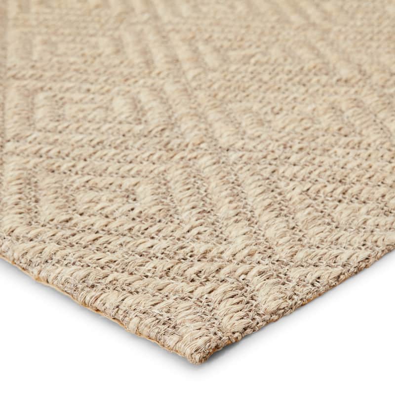 Rios Natural Geometric Grey Area Rug