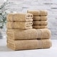 preview thumbnail 109 of 138, Superior Heritage Egyptian Cotton Absorbent 8-Piece Towel Set Toast