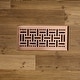 preview thumbnail 6 of 10, Akicon Check Design 4"x10" Floor Register with Trap Net