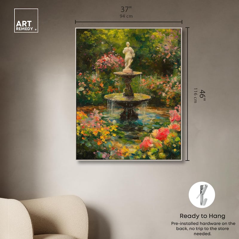Poured Peace Canvas by Art Remedy