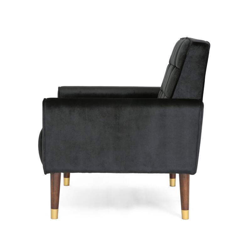 Bourchier Button-tufted Velvet Armchair by Christopher Knight Home