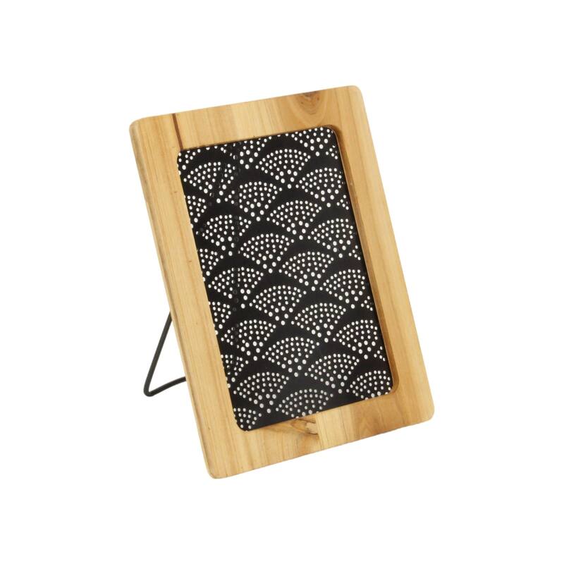 Merridew Brown Wood Framed Metal Earring Hanging Table Easel