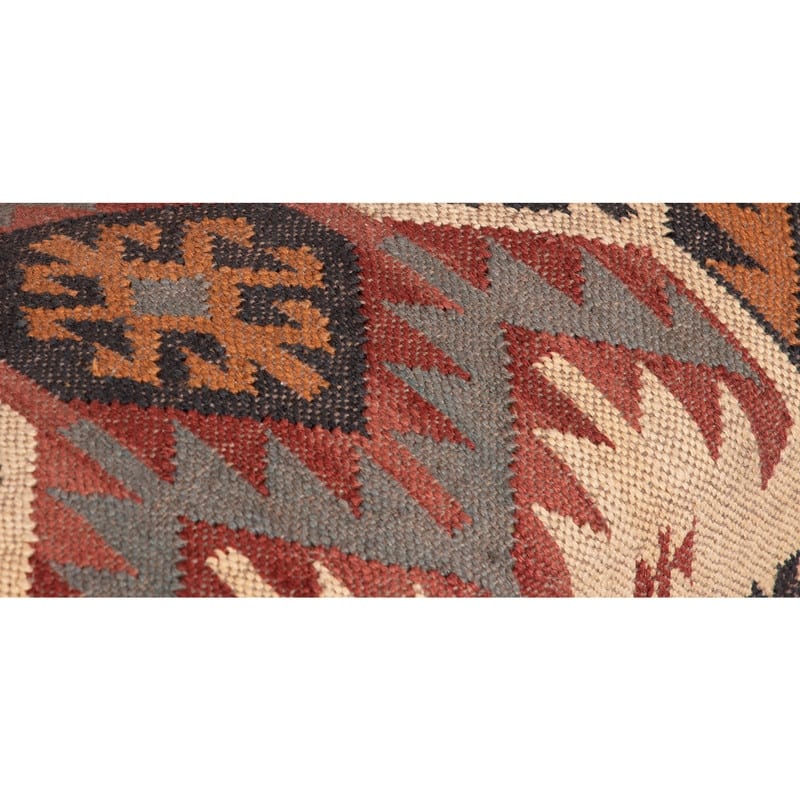 Handmade Kilim Upholstered Wooden Bench (India) - 48" L x 16" W x 18" H