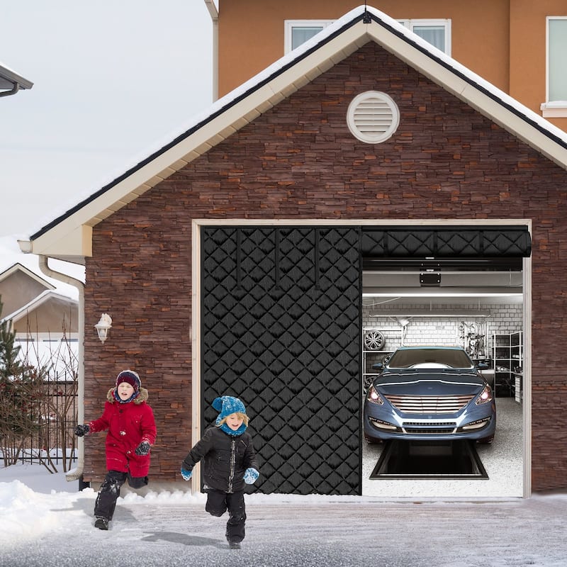 Garage Door Screen for Winter 10.3 x 8.14 ft Garage Door Insulation Kit - Multi