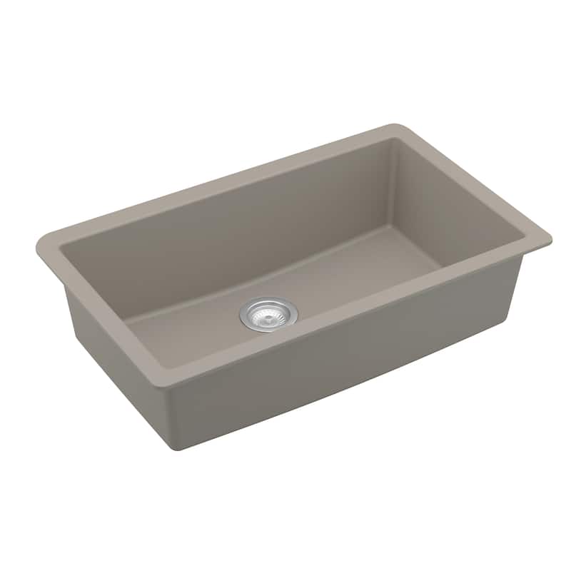 Karran Undermount 32.5 in. Large Single Bowl Quartz Kitchen Sink