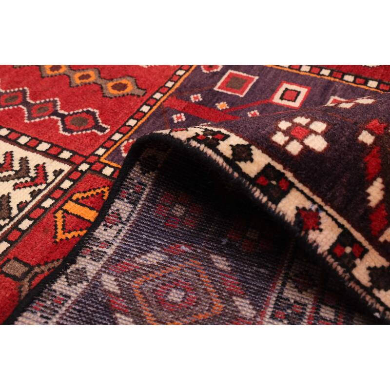 ECARPETGALLERY Hand-knotted Kayseri Vintage Red Wool Rug - 6'8 x 9'11