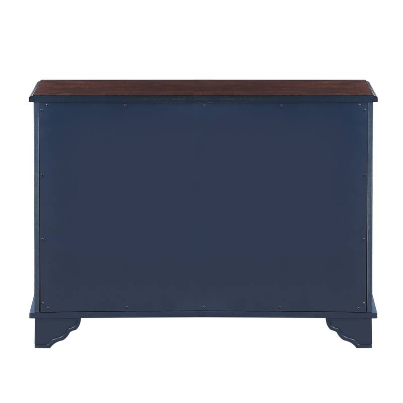 40" Console Table, Retro Entryway Table with Adjustable Storage Shelf