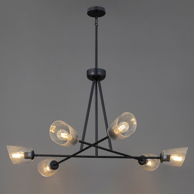 Maxim 26266SS Keppe 6 Light 48" Wide Chandelier