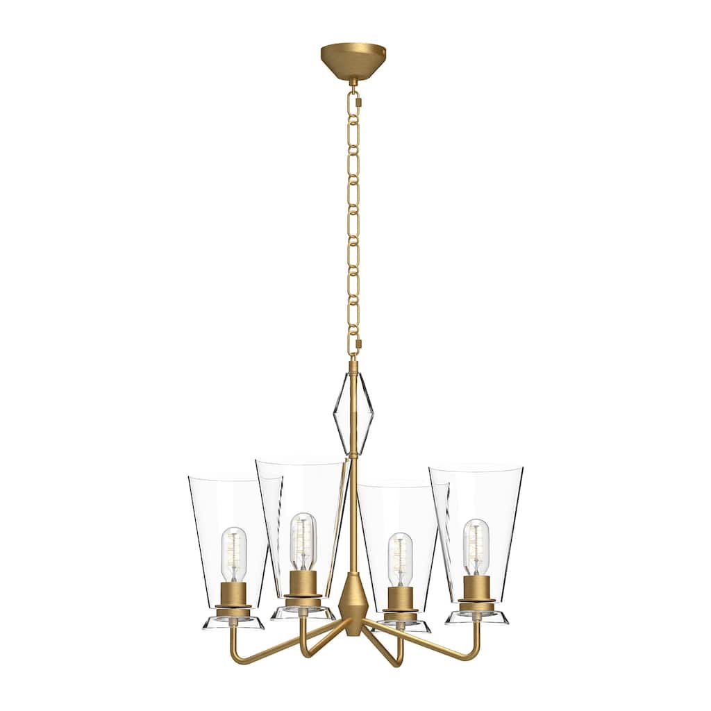 Alora Lighting CH570423CL Salem 4 Light 23" Wide Chandelier with Clear