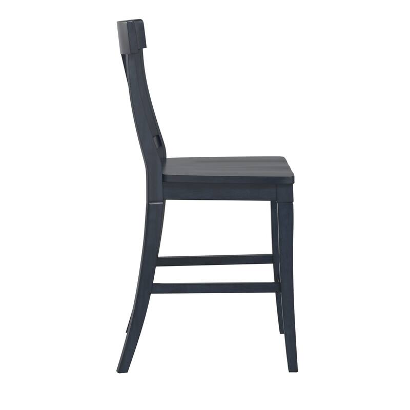 Eleanor Panel Back Wood Counter Chair (Set of 2) by iNSPIRE Q Classic