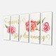 preview thumbnail 2 of 6, Designart 'Never Stop Dreaming Gold' Shabby Chic Gallery-wrapped Canvas