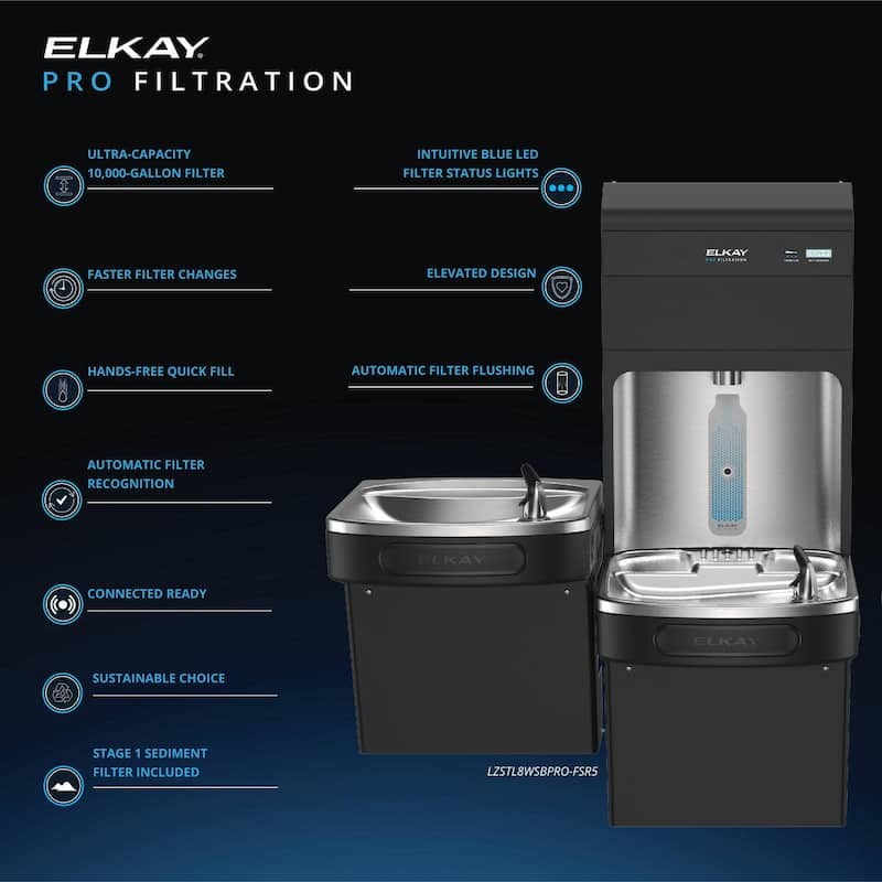 Elkay LZSTL8WSBPRO-FSR5 Elkay Pro Filtration Bottle Filling Station