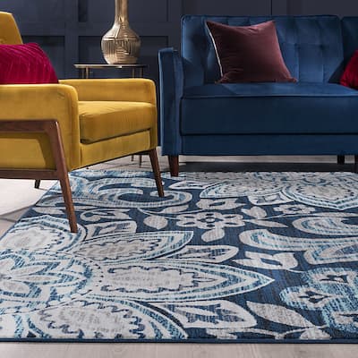 Jade Bohemian & Eclectic Floral Indoor Area Rug