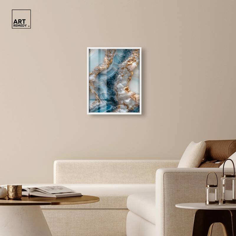 Lapis River Shadowbox by Art Remedy